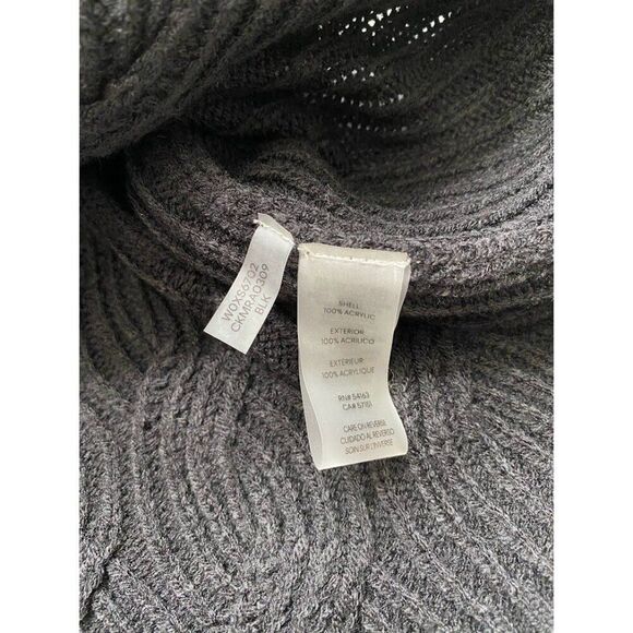 Calvin Klein Cable Knit Sweater‎ Women's 2X Black Plus Size V-Neck Soft NEW - Picture 5 of 7